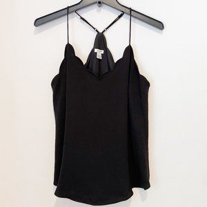 J. Crew scalloped neckline racerbank tank